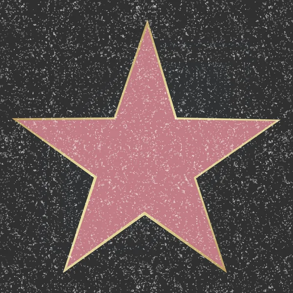 Walk of Fame Star — Stockvektor