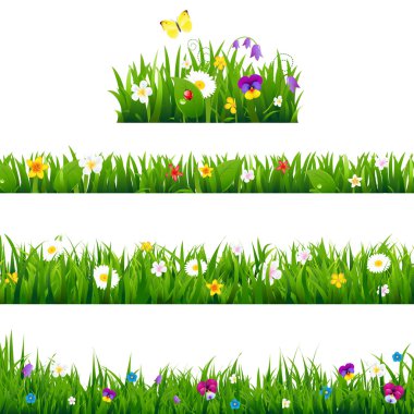 Büyük Set çiçekler sınırları