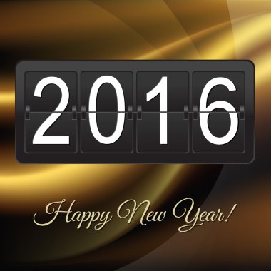 Yeni yıl Kartpostalı sayacı ile