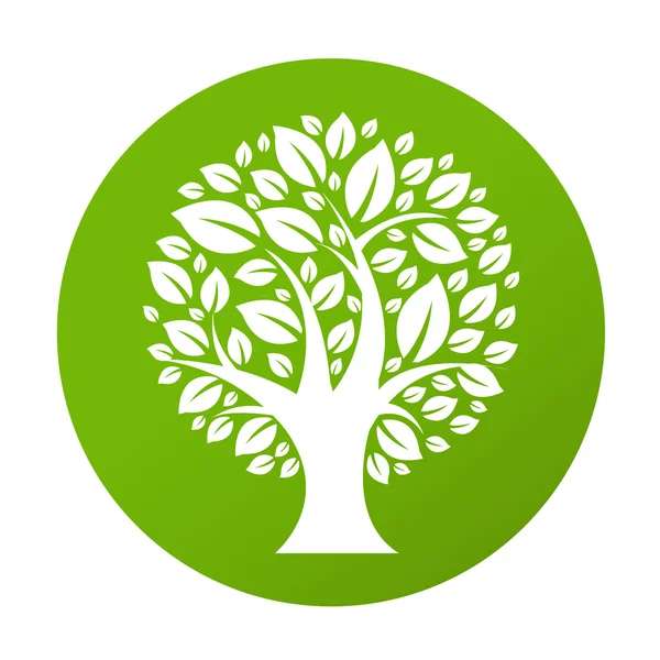 エコの木のシンボル — ストックベクタ