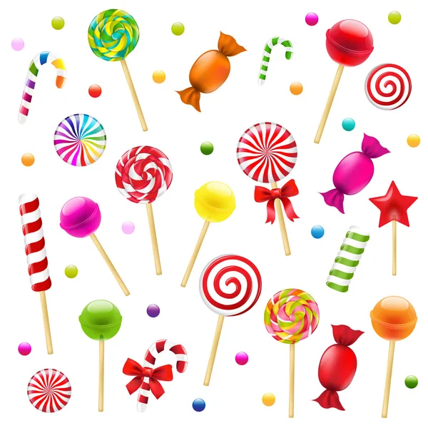 Big Candies Set — Stock Vector