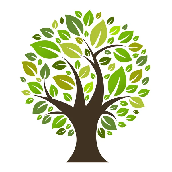 Eko ağaç sembolü — Stok Vektör