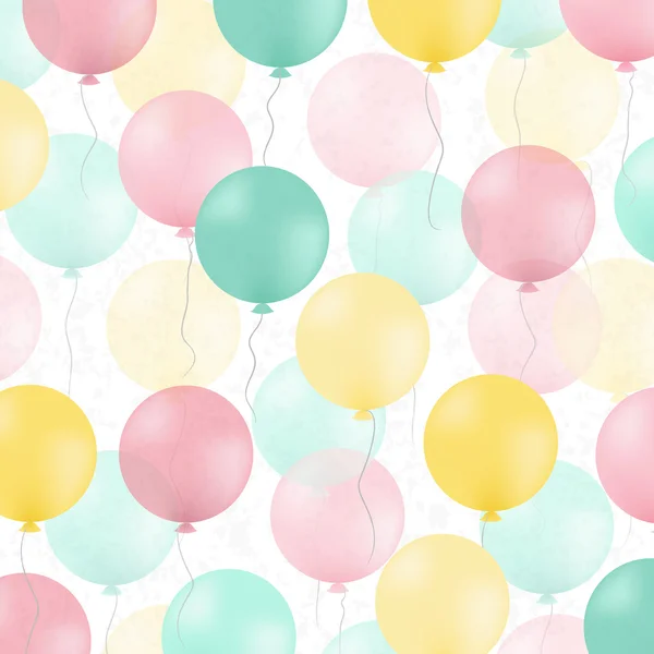 Vykort med färgglada ballonger — Stock vektor