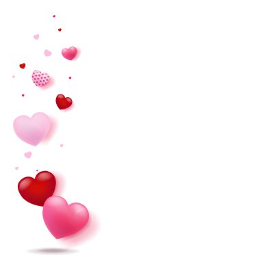 Kalpli sevgililer günü kartı.