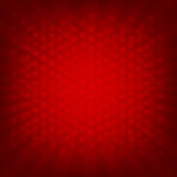 Bannière rouge Sunburst — Image vectorielle