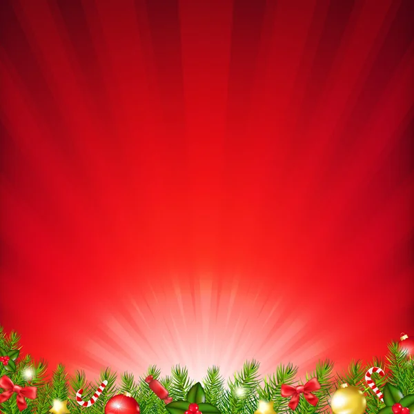 Xmas kaart met fir tree — Stockvector