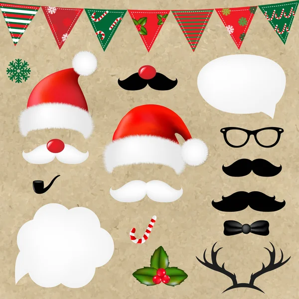 Ensemble Hipster de Noël — Image vectorielle