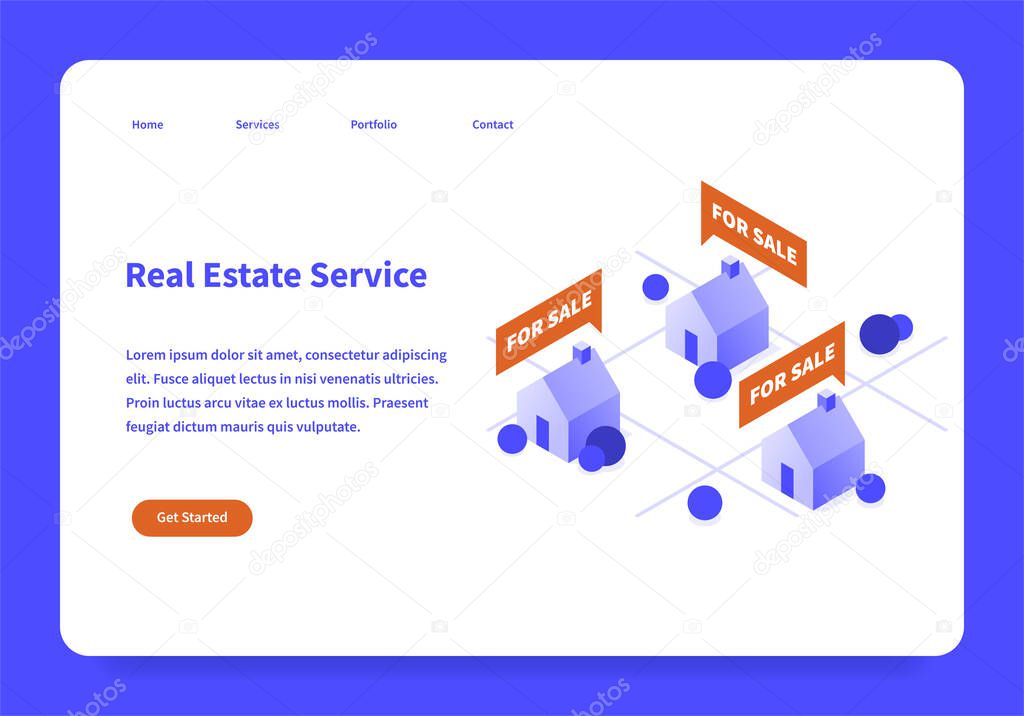 Real Estate Landing Page Concept