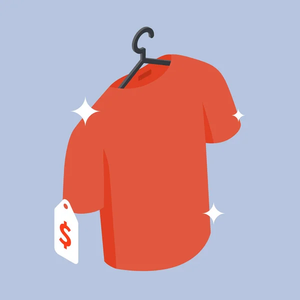 Buying New Clothes Sale Isometric Illustration Stock Vector