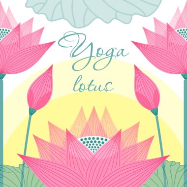 görüntü yoga stüdyoları lotus yükselen güneşin arka planı için