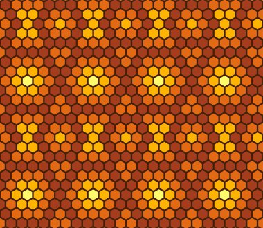 geometrik şekiller turuncu altıgenler arka plan dokusu