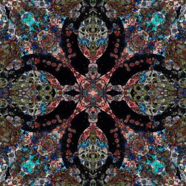 Kusursuz soyut kare deseni. Sonsuz bir arka plan. Sanat eseri. Yaratıcı desen