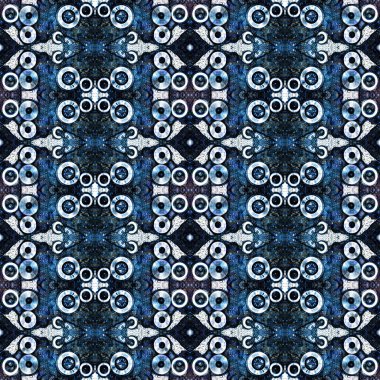 Kusursuz soyut kare deseni. Sonsuz bir arka plan. Sanat eseri. Yaratıcı desen