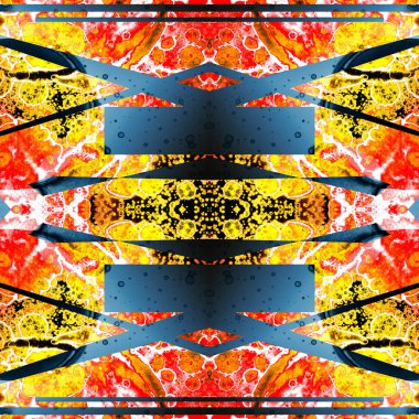 Kusursuz soyut kare deseni. Sonsuz bir arka plan. Sanat eseri. Yaratıcı desen