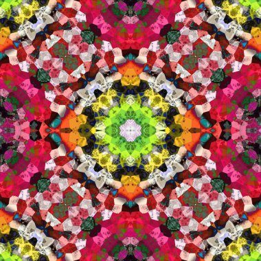 Kusursuz soyut kare deseni. Sonsuz bir arka plan. Sanat eseri. Yaratıcı desen