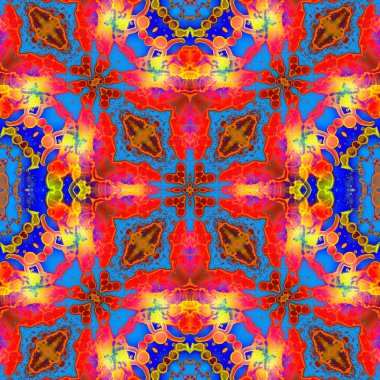 Kusursuz soyut kare deseni. Sonsuz bir arka plan. Sanat eseri. Yaratıcı desen