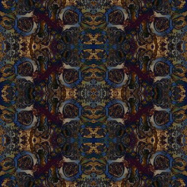 Kusursuz soyut kare deseni. Sonsuz bir arka plan. Sanat eseri. Yaratıcı desen