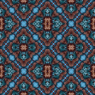 Kusursuz soyut kare deseni. Kaleydoskop deseni. Yaratıcı doku. sonsuz desen