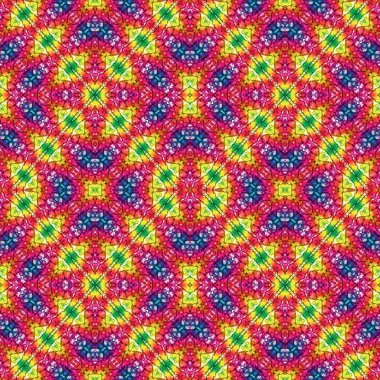 Kusursuz soyut kare deseni. Kaleydoskop deseni. Yaratıcı doku. sonsuz desen