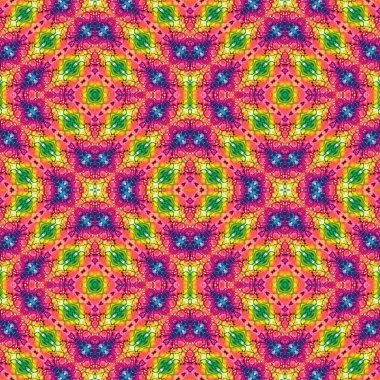 Kusursuz soyut kare deseni. Kaleydoskop deseni. Yaratıcı doku. sonsuz desen