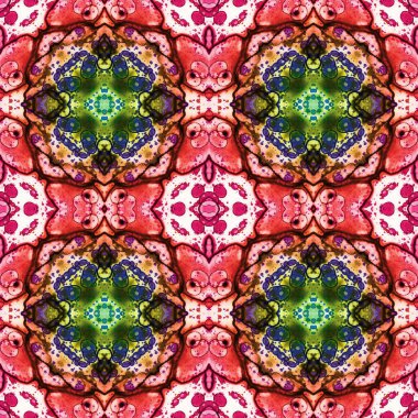 Kusursuz soyut kare deseni. Kaleydoskop deseni. Yaratıcı doku. sonsuz desen