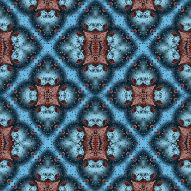 Kusursuz soyut kare deseni. Kaleydoskop deseni. Yaratıcı doku. sonsuz desen