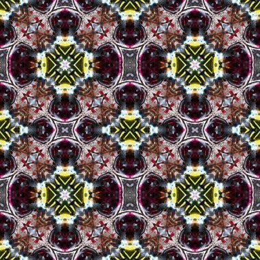 Kusursuz soyut kare deseni. Kaleydoskop deseni. Yaratıcı doku. sonsuz desen