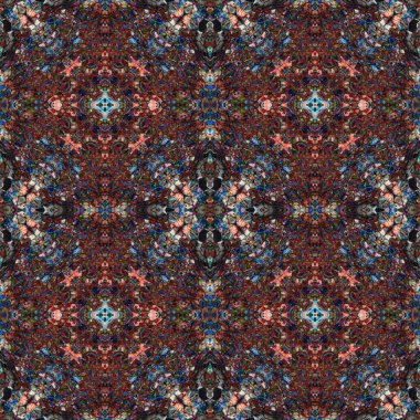 Kusursuz soyut kare deseni. Kaleydoskop deseni. Yaratıcı doku. sonsuz desen