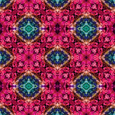 Kusursuz soyut kare deseni. Kaleydoskop deseni. Yaratıcı doku. sonsuz desen