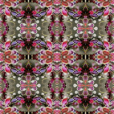 Kusursuz soyut kare deseni. Kaleydoskop deseni. Yaratıcı doku. sonsuz desen