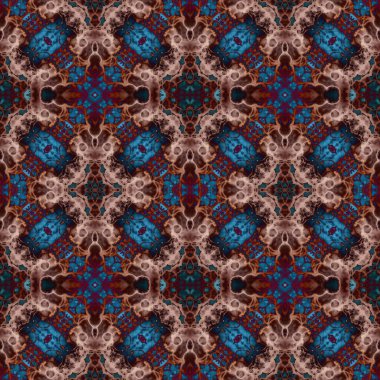 Kusursuz soyut kare deseni. Kaleydoskop deseni. Yaratıcı doku. sonsuz desen