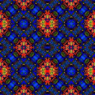 Kusursuz soyut kare deseni. Kaleydoskop deseni. Yaratıcı doku. sonsuz desen