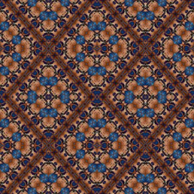 Kusursuz soyut kare deseni. Kaleydoskop deseni. Yaratıcı doku. sonsuz desen