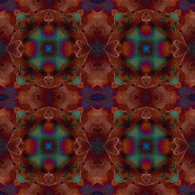 Kusursuz soyut kare deseni. Kaleydoskop deseni. Yaratıcı doku. sonsuz desen