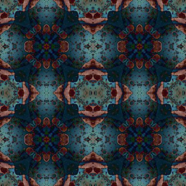 Kusursuz soyut kare deseni. Kaleydoskop deseni. Yaratıcı doku. sonsuz desen