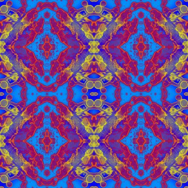 Kusursuz soyut kare deseni. Kaleydoskop deseni. Yaratıcı doku. sonsuz desen