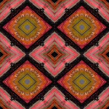 Kusursuz soyut kare deseni. Kaleydoskop deseni. Yaratıcı doku. sonsuz desen