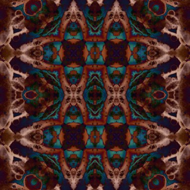 Kusursuz kaleydoskop deseni. Soyut doku. Yaratıcı ve kusursuz bir arkaplan