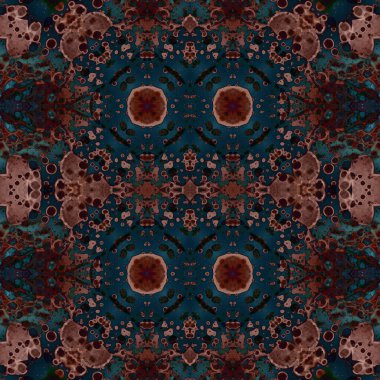 Kusursuz kaleydoskop deseni. Soyut doku. Yaratıcı ve kusursuz bir arkaplan