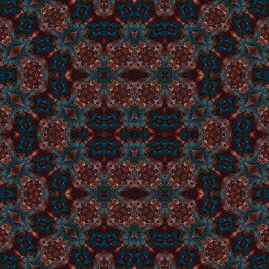 Kusursuz kaleydoskop deseni. Soyut doku. Yaratıcı ve kusursuz bir arkaplan