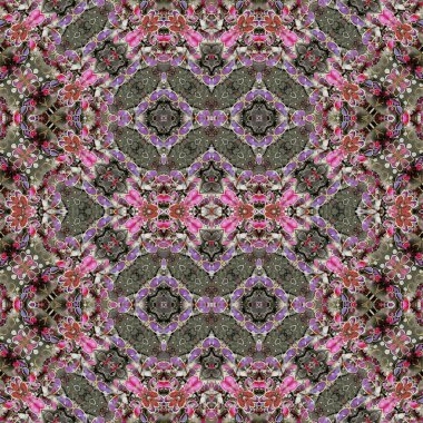 Kusursuz kaleydoskop deseni. Soyut doku. Yaratıcı ve kusursuz bir arkaplan