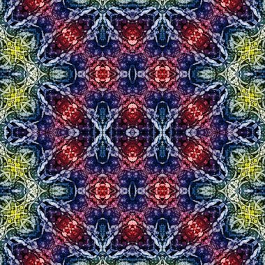 Kusursuz kaleydoskop deseni. Soyut doku. Yaratıcı ve kusursuz bir arkaplan