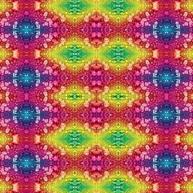 Kusursuz kaleydoskop deseni. Soyut doku. Yaratıcı ve kusursuz bir arkaplan