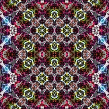 Kusursuz kaleydoskop deseni. Soyut doku. Yaratıcı ve kusursuz bir arkaplan