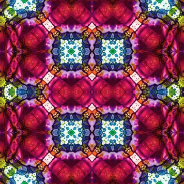 Kusursuz kaleydoskop deseni. Soyut doku. Yaratıcı ve kusursuz bir arkaplan