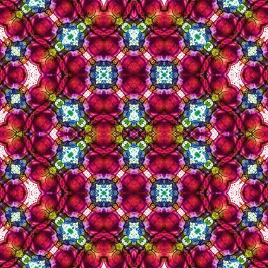 Kusursuz kaleydoskop deseni. Soyut doku. Yaratıcı ve kusursuz bir arkaplan