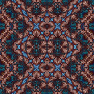 Kusursuz kaleydoskop deseni. Soyut doku. Yaratıcı ve kusursuz bir arkaplan