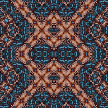 Kusursuz kaleydoskop deseni. Soyut doku. Yaratıcı ve kusursuz bir arkaplan