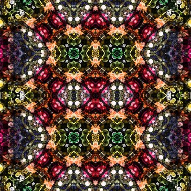 Kusursuz kaleydoskop deseni. Soyut doku. Yaratıcı ve kusursuz bir arkaplan