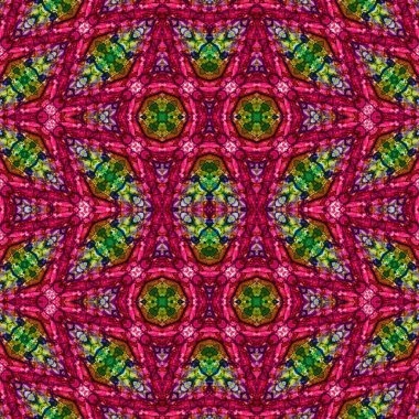 Kusursuz kaleydoskop deseni. Soyut doku. Yaratıcı ve kusursuz bir arkaplan